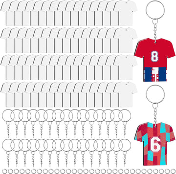 JMZYJZH Acrylic Shirt Shape Sublimation Keychain Blank